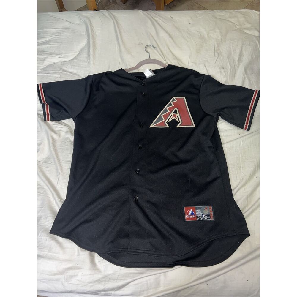 Vintage 90s Arizona Diamondbacks Majestic Black MLB Jersey Men’s Size Large
